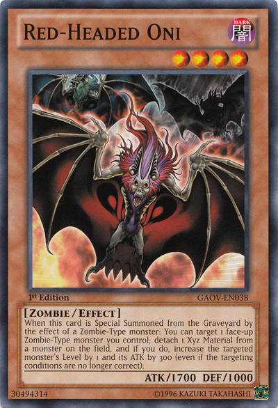 Red-Headed Oni [GAOV-EN038] Common | Gaming Infinity