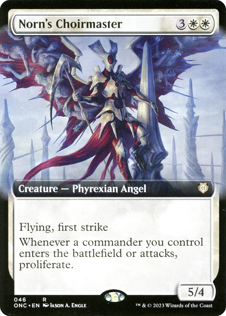 Norn's Choirmaster (Extended Art) [Phyrexia: All Will Be One Commander] | Gaming Infinity