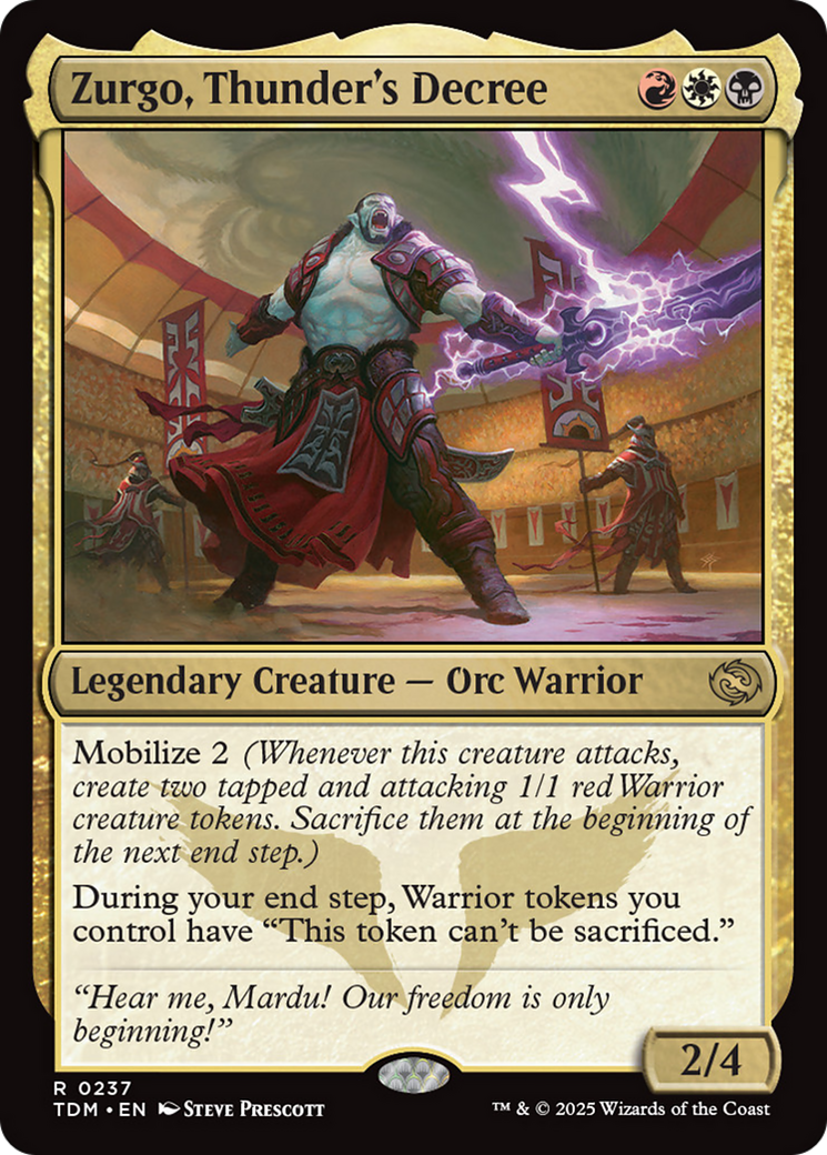 Zurgo, Thunder's Decree [Tarkir: Dragonstorm] | Gaming Infinity