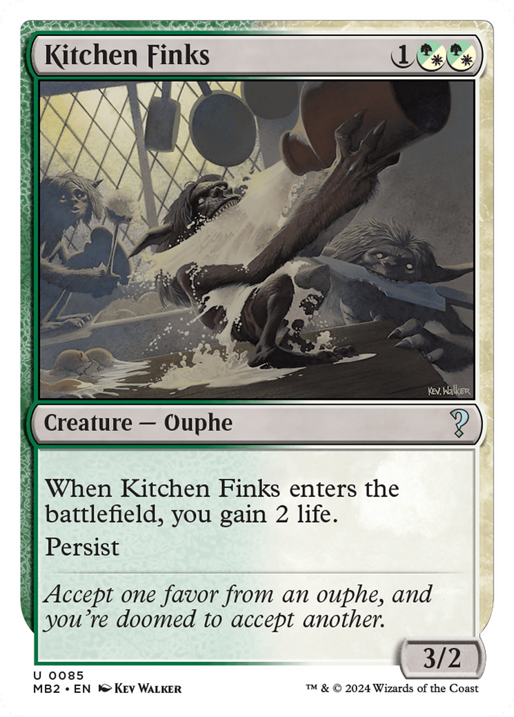 Kitchen Finks (White Border) [Mystery Booster 2] | Gaming Infinity