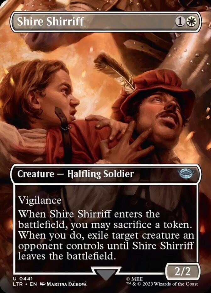 Shire Shirriff (Borderless Alternate Art) [The Lord of the Rings: Tales of Middle-Earth] | Gaming Infinity