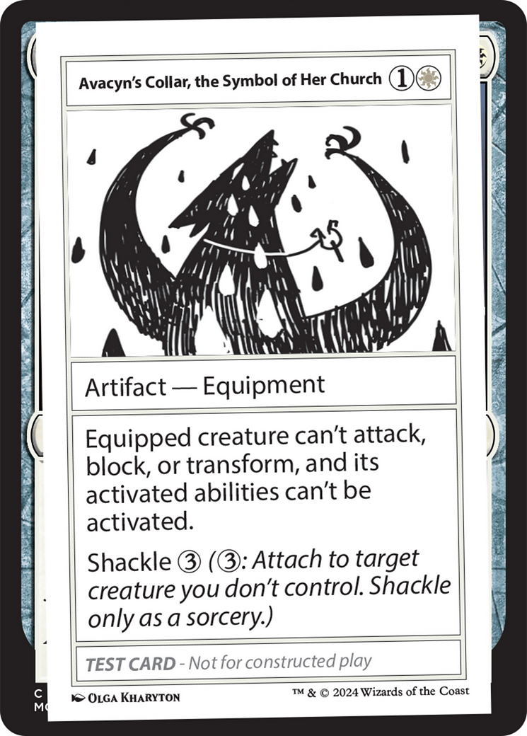 Avacyn's Collar, the Symbol of Her Church [Mystery Booster 2 Playtest Cards] | Gaming Infinity
