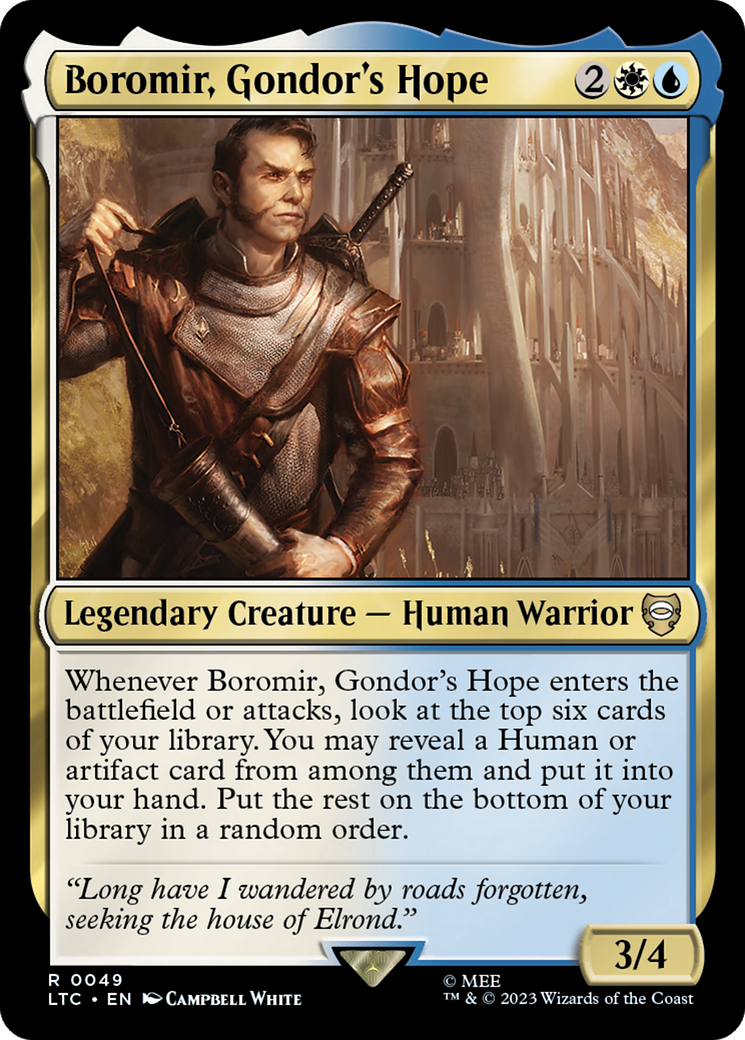 Boromir, Gondor's Hope [The Lord of the Rings: Tales of Middle-Earth Commander] | Gaming Infinity