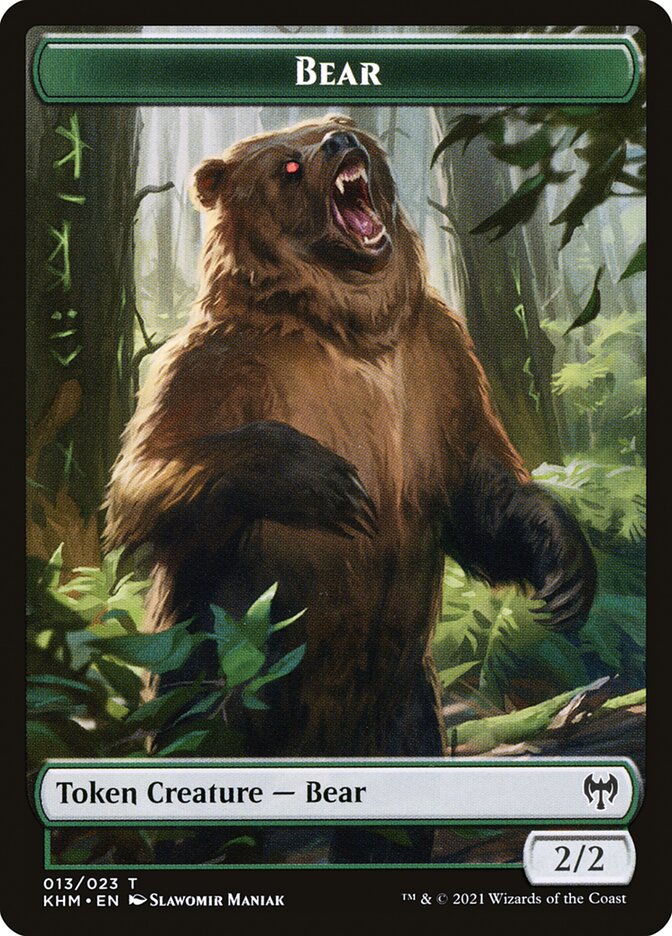 Treasure // Bear Double-Sided Token [Kaldheim Tokens] | Gaming Infinity