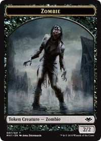 Zombie (007) // Elephant (012) Double-Sided Token [Modern Horizons Tokens] | Gaming Infinity