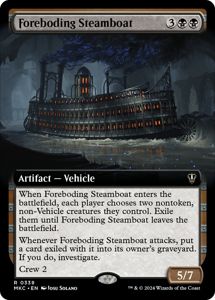 Foreboding Steamboat (Extended Art) [Murders at Karlov Manor Commander] | Gaming Infinity