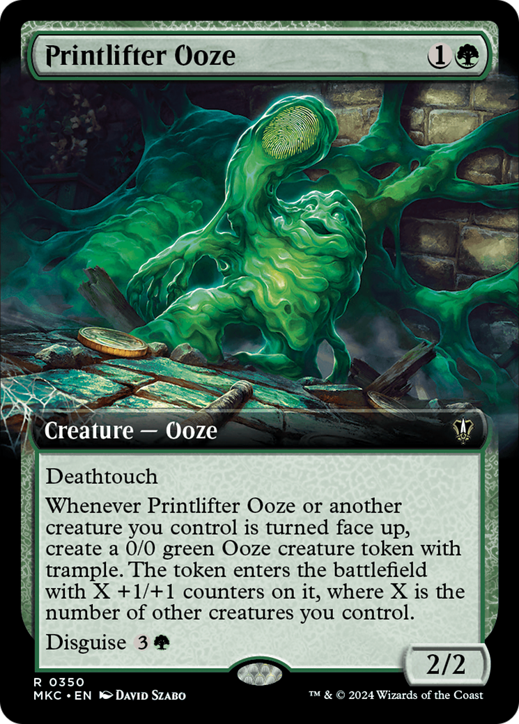 Printlifter Ooze (Extended Art) [Murders at Karlov Manor Commander] | Gaming Infinity