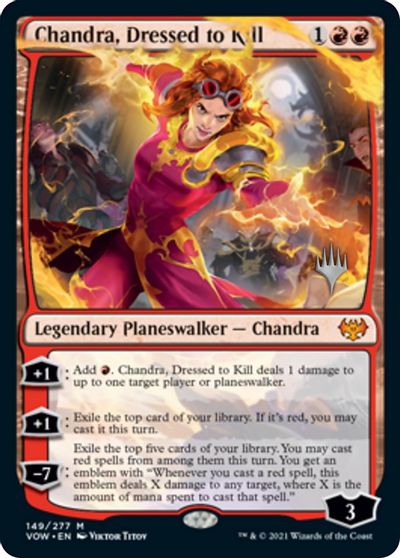 Chandra, Dressed to Kill (Promo Pack) [Innistrad: Crimson Vow Promos] | Gaming Infinity