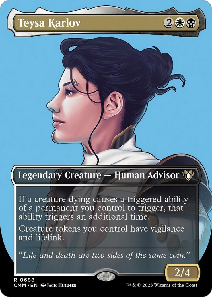 Teysa Karlov (Borderless Profile) [Commander Masters] | Gaming Infinity