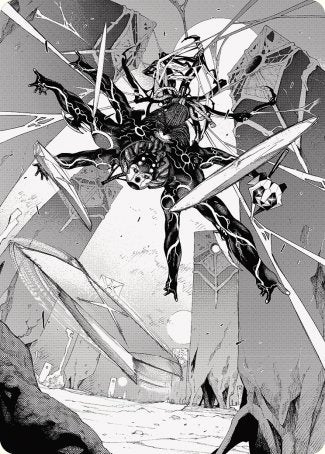 Kaito, Dancing Shadow 2 Art Card [Phyrexia: All Will Be One Art Series] | Gaming Infinity
