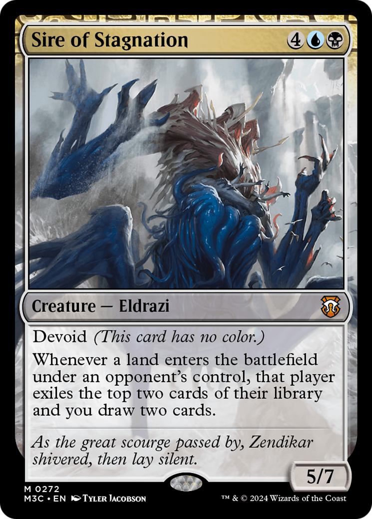 Sire of Stagnation (Ripple Foil) [Modern Horizons 3 Commander] | Gaming Infinity