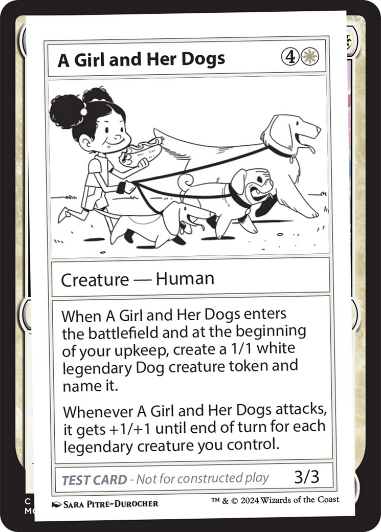 A Girl and Her Dogs [Mystery Booster 2 Playtest Cards] | Gaming Infinity