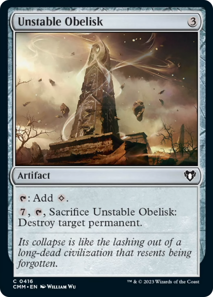 Unstable Obelisk [Commander Masters] | Gaming Infinity