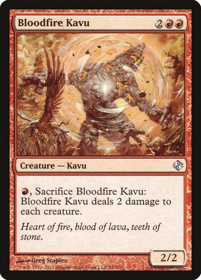 Bloodfire Kavu [Duel Decks: Venser vs. Koth] | Gaming Infinity