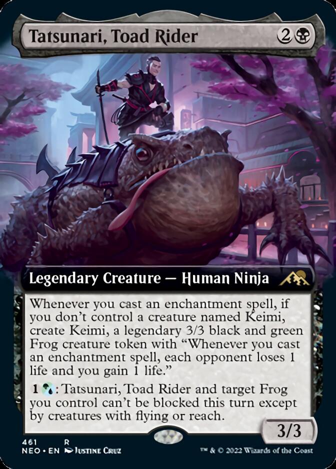 Tatsunari, Toad Rider (Extended Art) [Kamigawa: Neon Dynasty] | Gaming Infinity