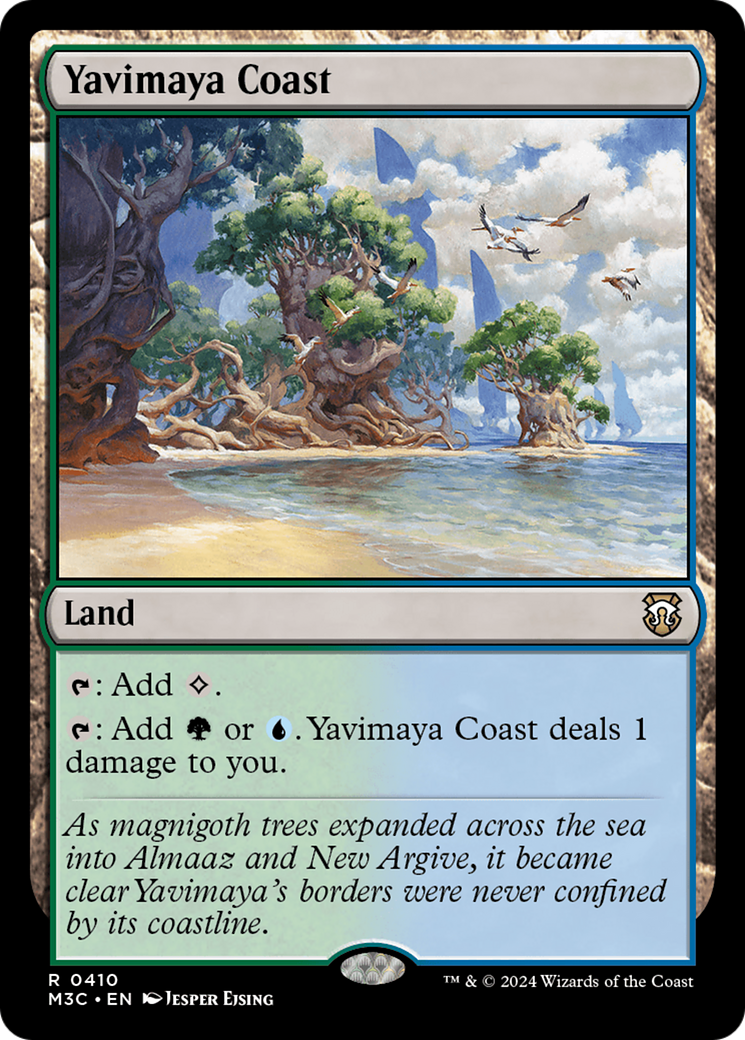 Yavimaya Coast (Ripple Foil) [Modern Horizons 3 Commander] | Gaming Infinity