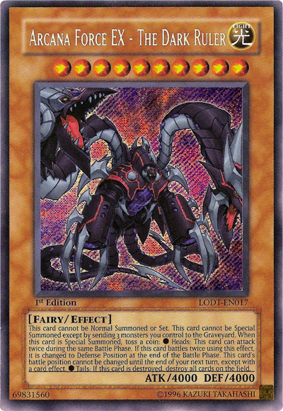 Arcana Force EX - The Dark Ruler [LODT-EN017] Secret Rare | Gaming Infinity