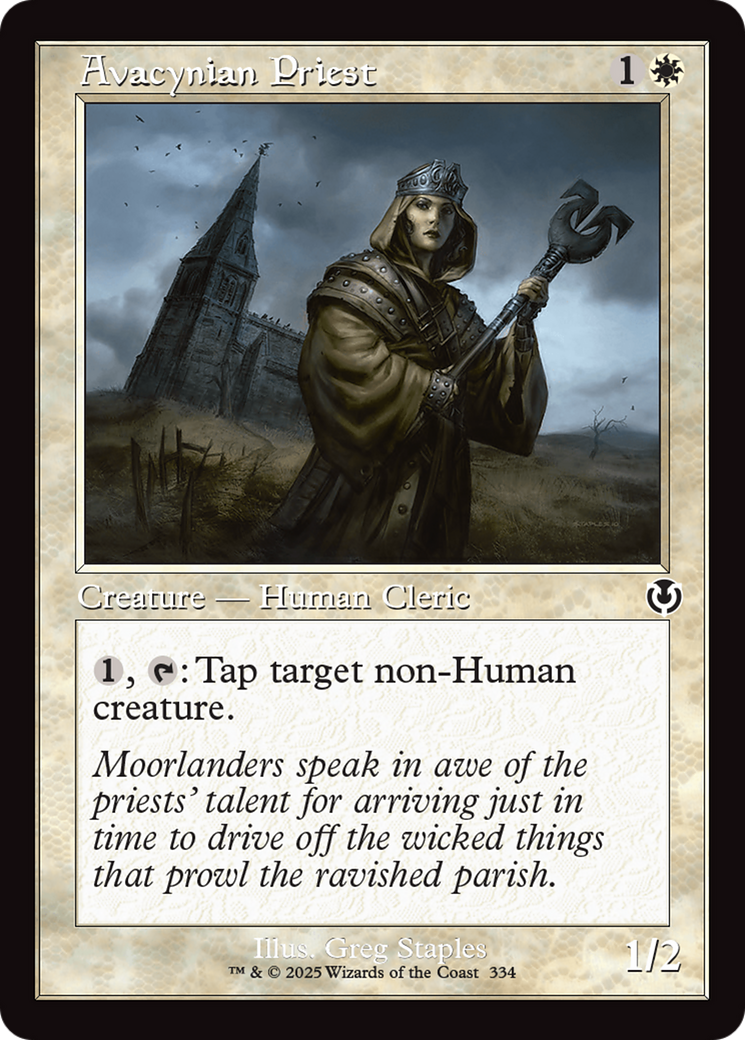 Avacynian Priest (Retro Frame) [Innistrad Remastered] | Gaming Infinity