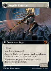 Enduring Angel // Angelic Enforcer (Extended Art) [Innistrad: Midnight Hunt] | Gaming Infinity