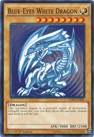 Blue-Eyes White Dragon (Version 2) [LDK2-ENK01] Common | Gaming Infinity