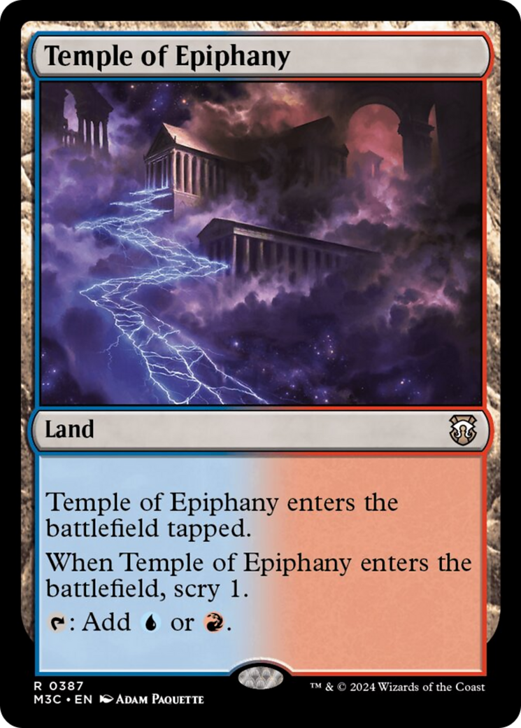 Temple of Epiphany (Ripple Foil) [Modern Horizons 3 Commander] | Gaming Infinity