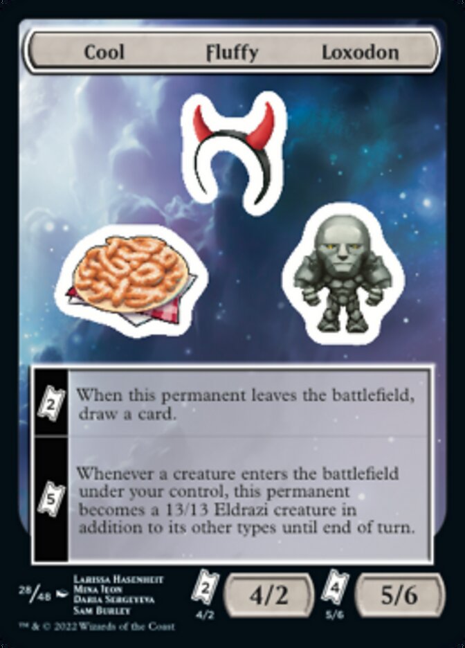Cool Fluffy Loxodon [Unfinity Stickers] | Gaming Infinity