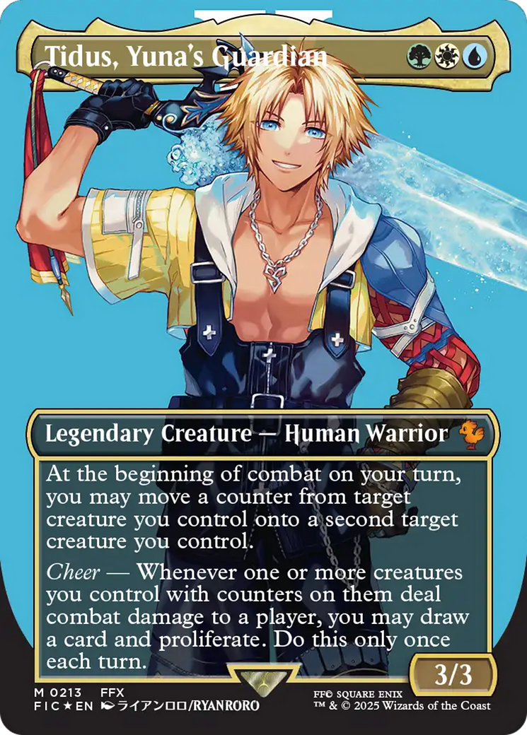 Tidus, Yuna's Guardian (Borderless) (Surge Foil) [FINAL FANTASY Commander] | Gaming Infinity