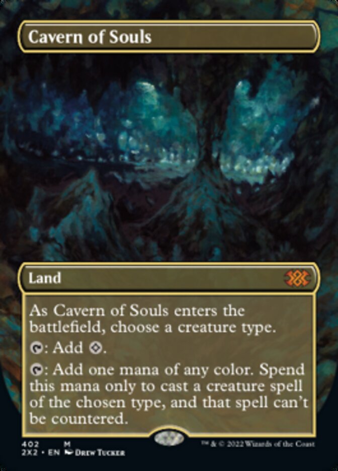 Cavern of Souls (Borderless Alternate Art) [Double Masters 2022] | Gaming Infinity