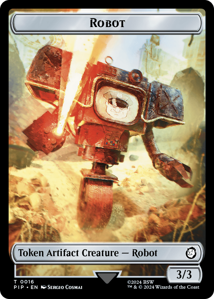 Radiation // Robot Double-Sided Token [Fallout Tokens] | Gaming Infinity