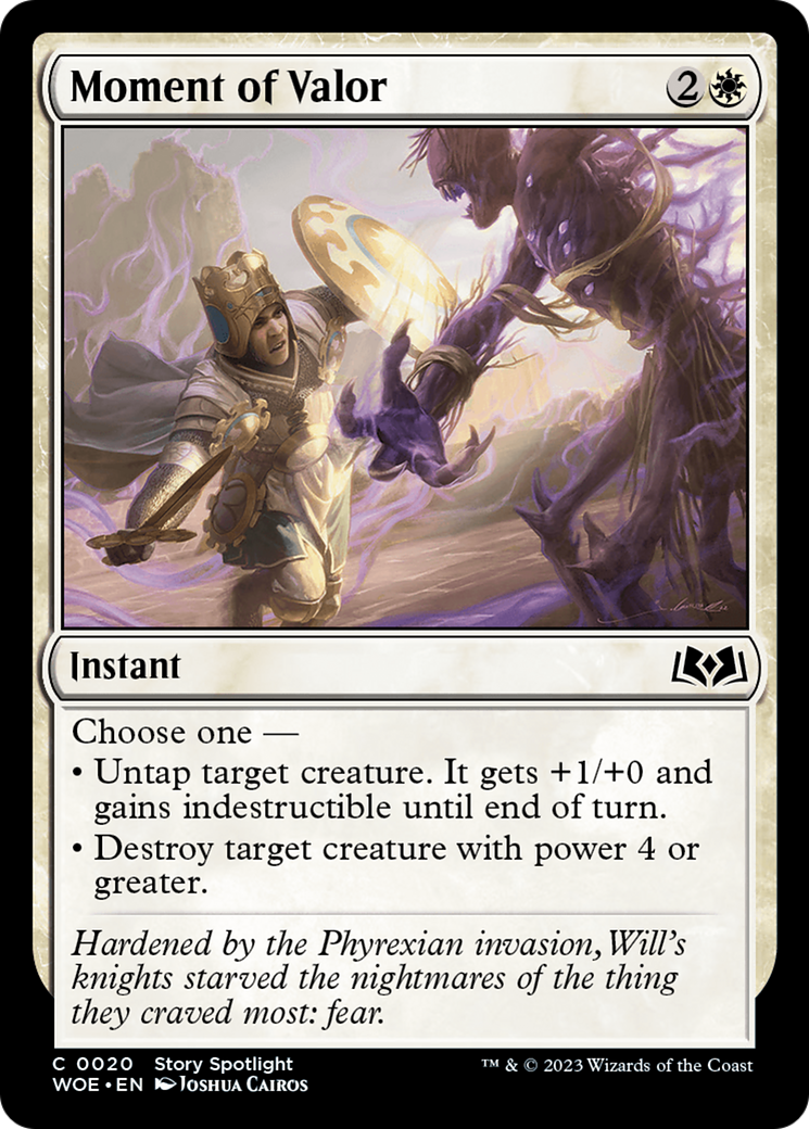 Moment of Valor [Wilds of Eldraine] | Gaming Infinity