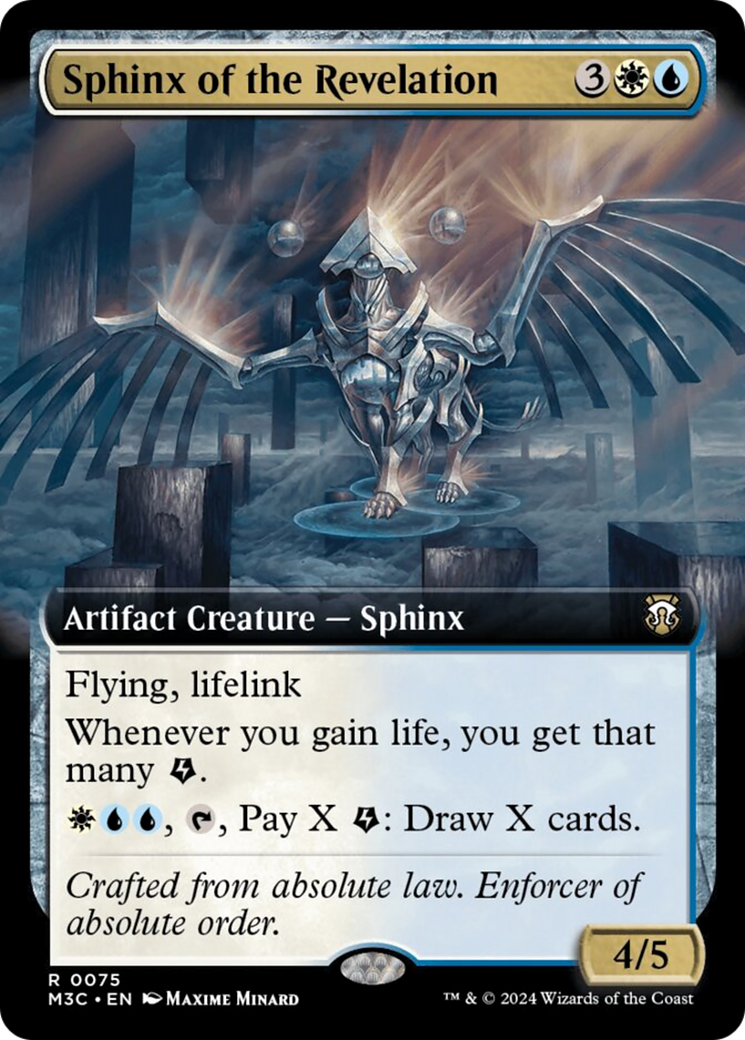 Sphinx of the Revelation (Extended Art) (Ripple Foil) [Modern Horizons 3 Commander] | Gaming Infinity