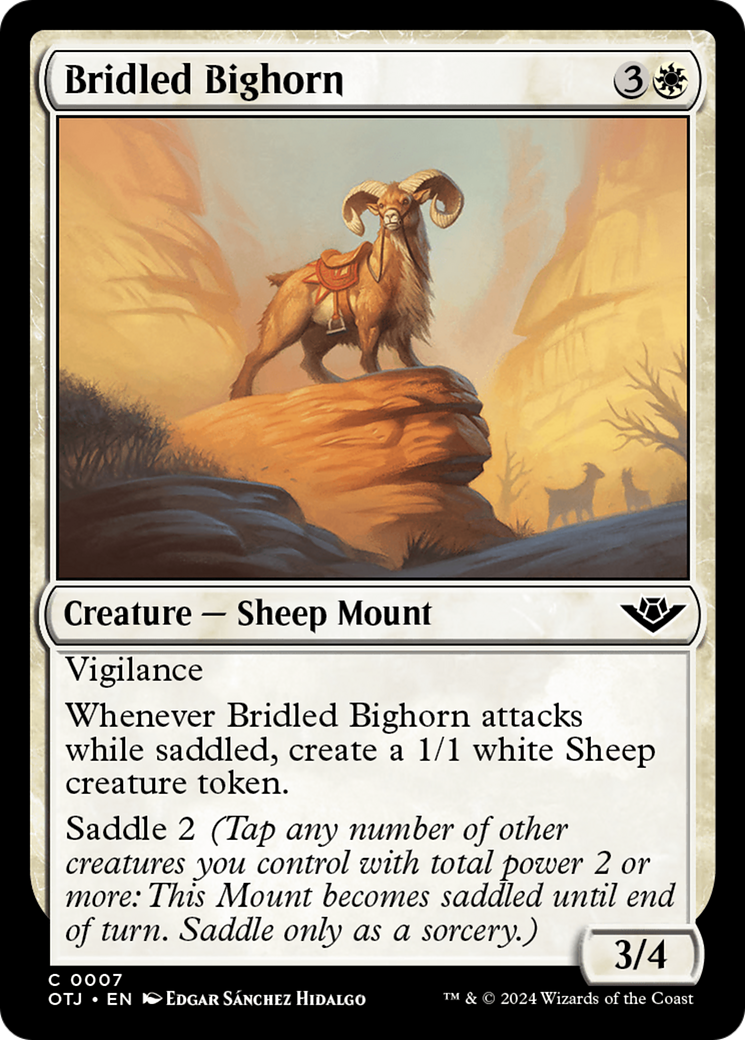 Bridled Bighorn [Outlaws of Thunder Junction] | Gaming Infinity