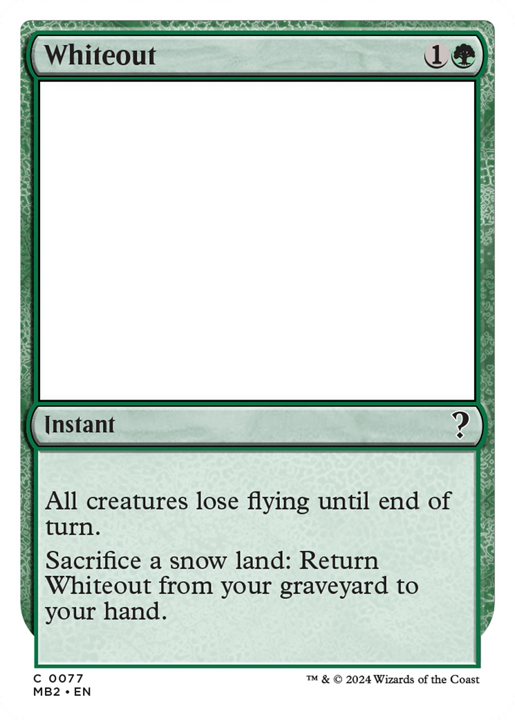Whiteout [Mystery Booster 2] | Gaming Infinity