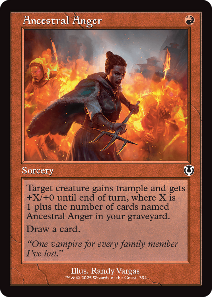 Ancestral Anger (Retro Frame) [Innistrad Remastered] | Gaming Infinity