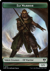 Elf Warrior // Cleric Double-Sided Token [Commander Masters Tokens] | Gaming Infinity