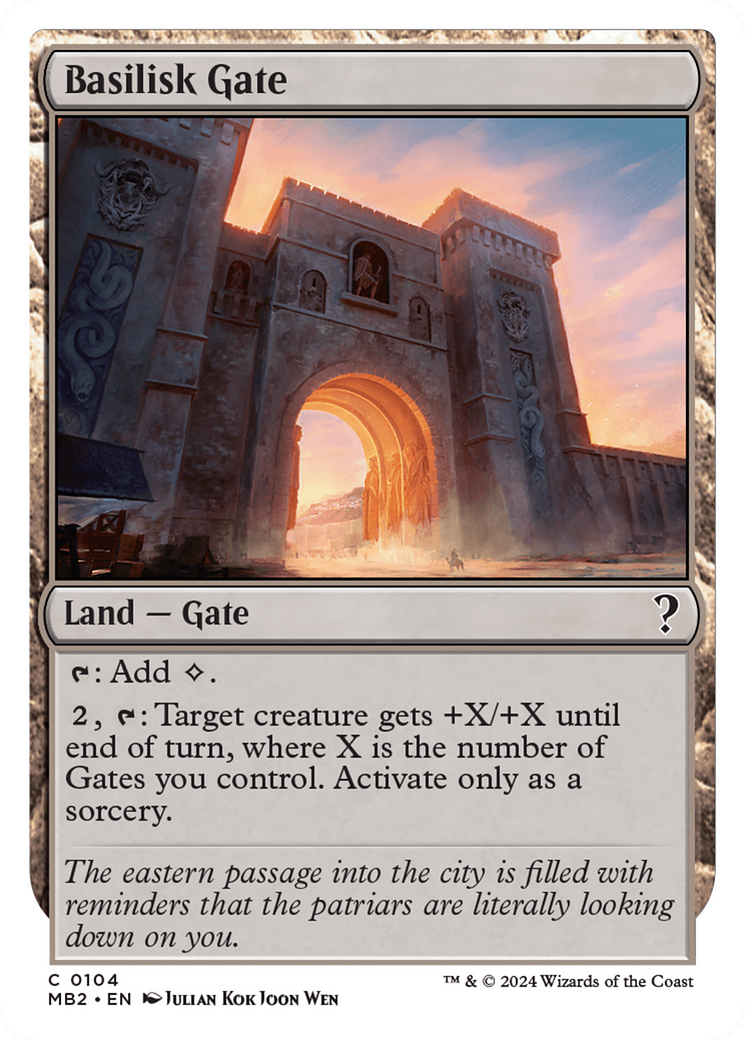 Basilisk Gate (White Border) [Mystery Booster 2] | Gaming Infinity