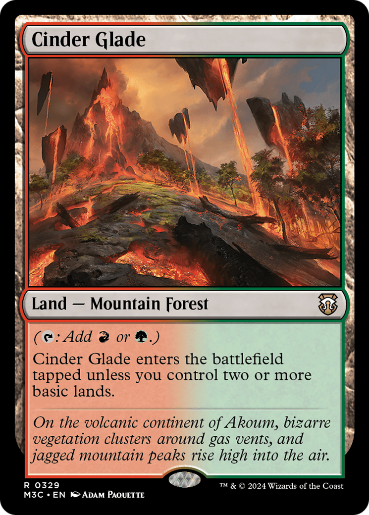 Cinder Glade (Ripple Foil) [Modern Horizons 3 Commander] | Gaming Infinity