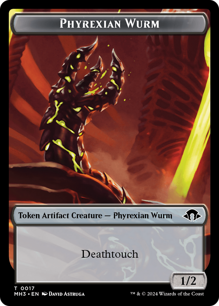 Phyrexian Wurm Token (0017) [Modern Horizons 3 Tokens] | Gaming Infinity