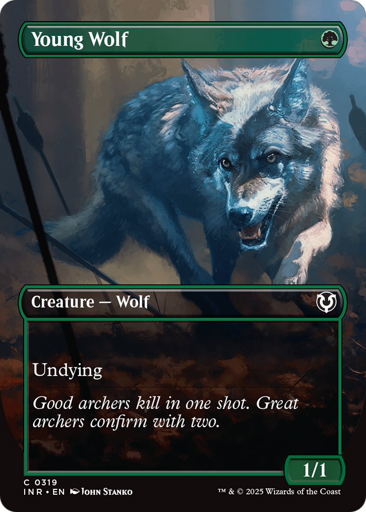 Young Wolf (Borderless) [Innistrad Remastered] | Gaming Infinity