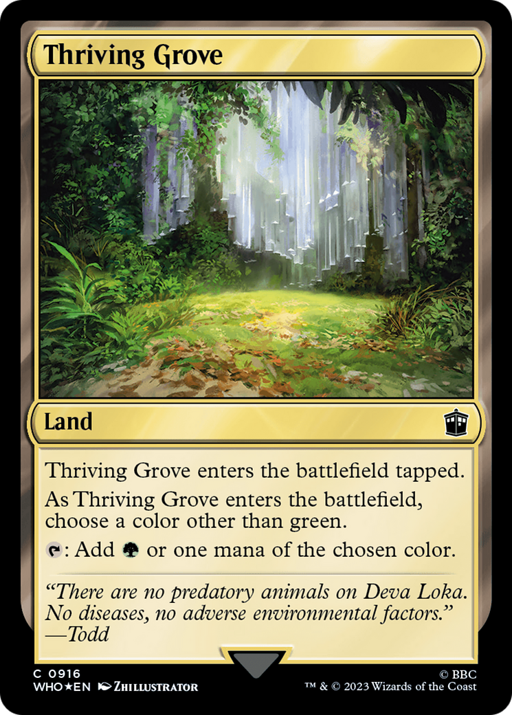 Thriving Grove (Surge Foil) [Doctor Who] | Gaming Infinity