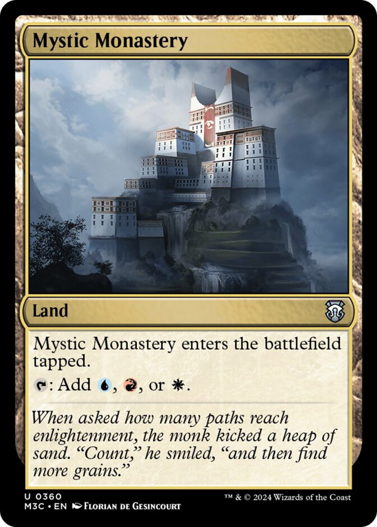 Mystic Monastery (Ripple Foil) [Modern Horizons 3 Commander] | Gaming Infinity