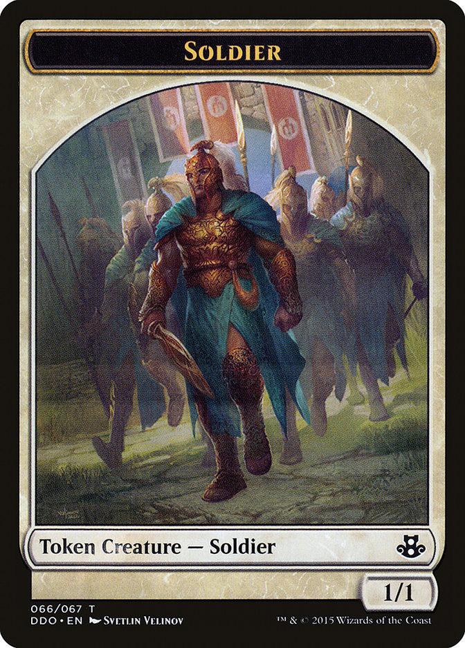 Soldier Token [Duel Decks: Elspeth vs. Kiora] | Gaming Infinity