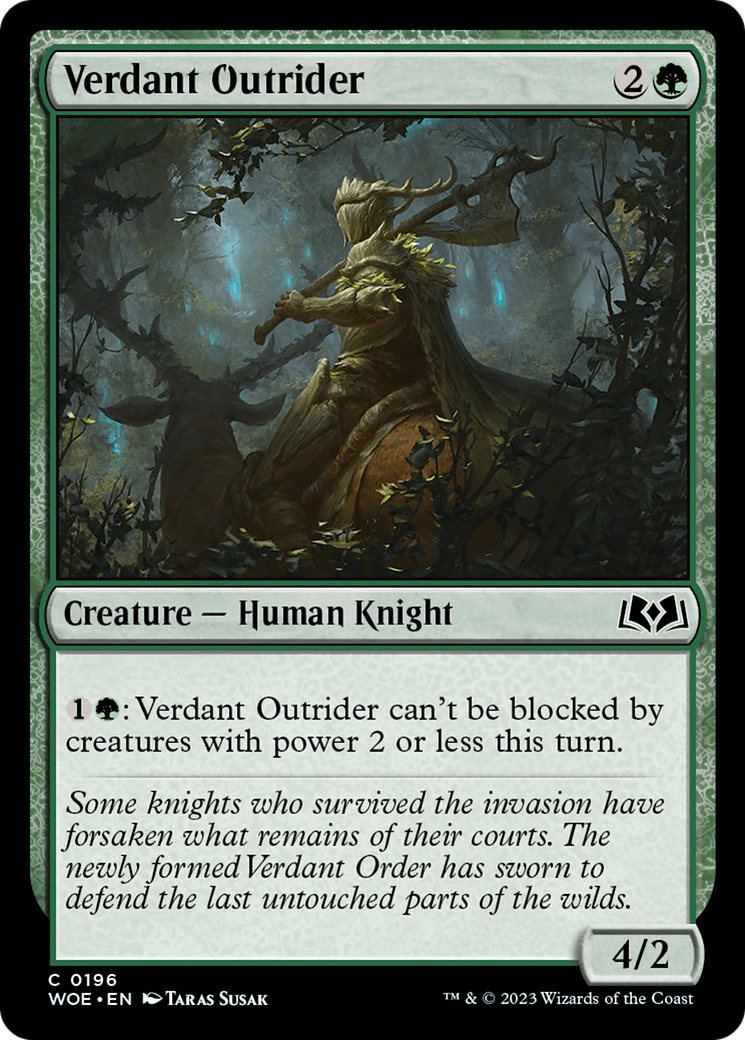 Verdant Outrider [Wilds of Eldraine] | Gaming Infinity