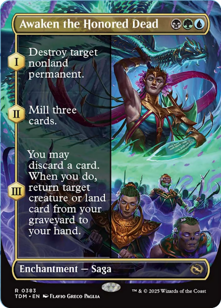Awaken the Honored Dead (Borderless) [Tarkir: Dragonstorm] | Gaming Infinity