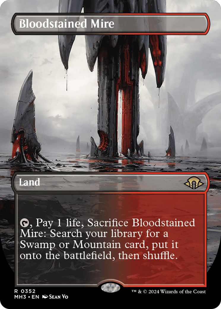 Bloodstained Mire (Borderless) [Modern Horizons 3] | Gaming Infinity