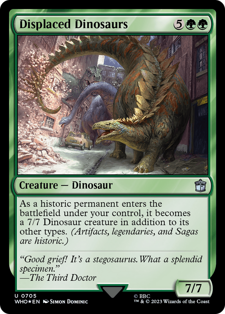 Displaced Dinosaurs (Surge Foil) [Doctor Who] | Gaming Infinity