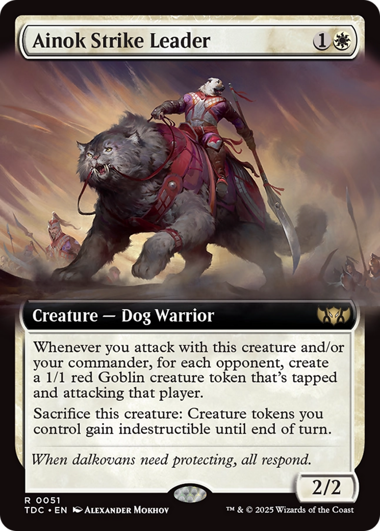 Ainok Strike Leader (Extended Art) [Tarkir: Dragonstorm Commander] | Gaming Infinity