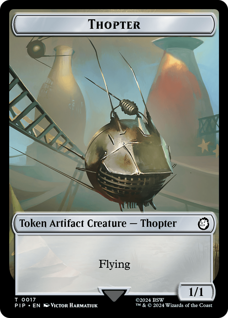 Treasure (0019) // Thopter Double-Sided Token [Fallout Tokens] | Gaming Infinity