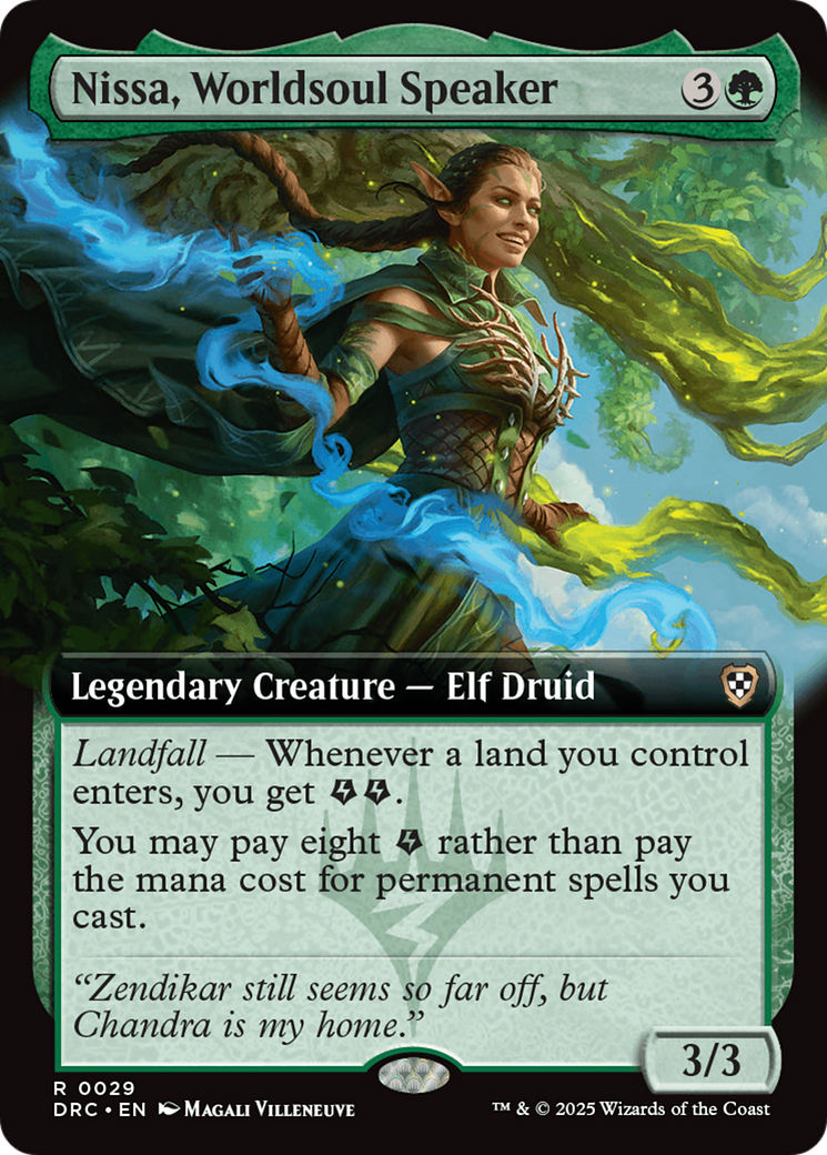 Nissa, Worldsoul Speaker (Extended Art) [Aetherdrift Commander] | Gaming Infinity
