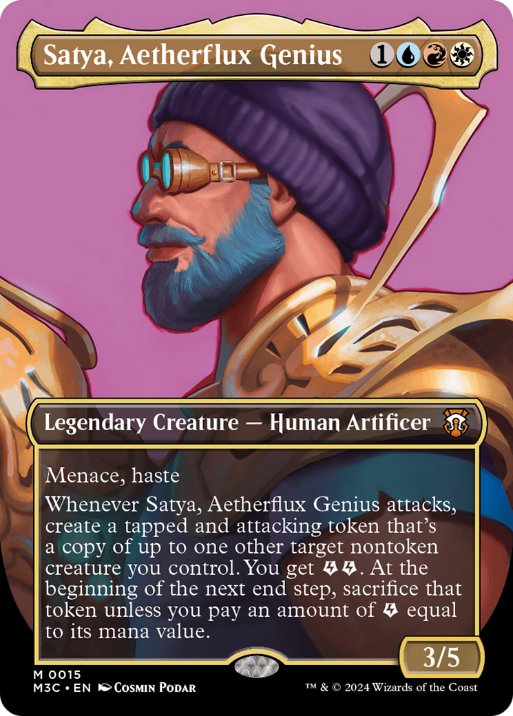 Satya, Aetherflux Genius (Borderless) [Modern Horizons 3 Commander] | Gaming Infinity